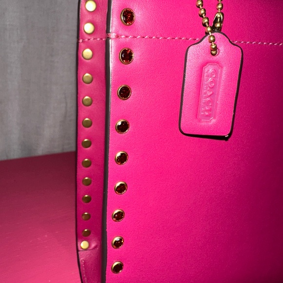 COACH Mini Cashin Tote With Crystal Rivets - Picture 4 of 12